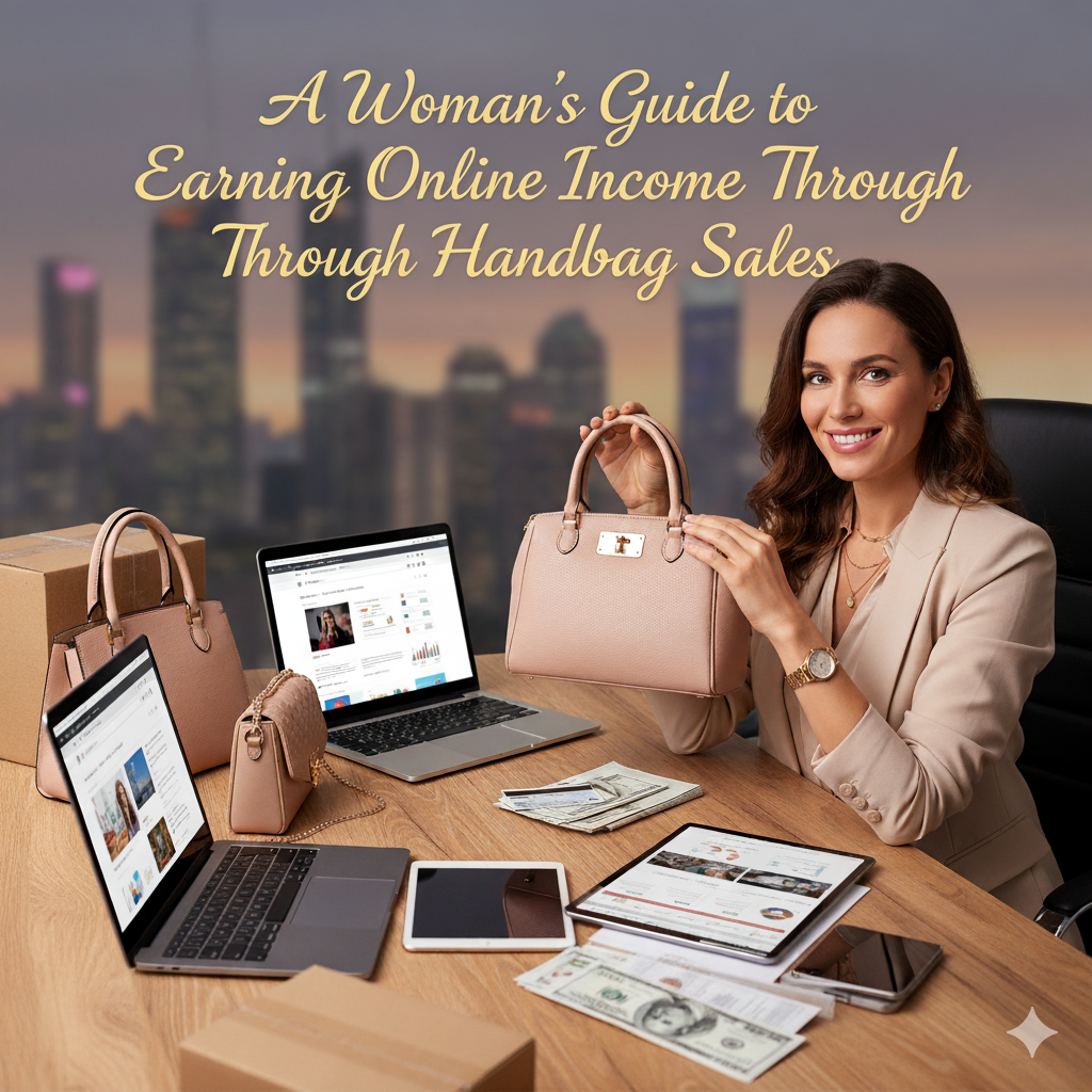 A Woman’s Guide to Earning Online Income Through Handbag Sales