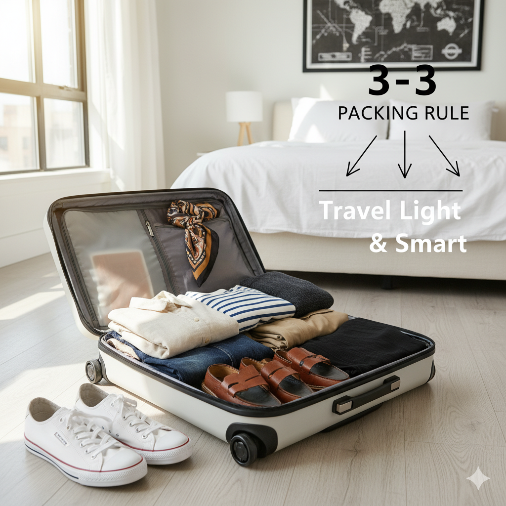 Travel Light and Smart: Understanding the 3-3-3 Packing Rule
